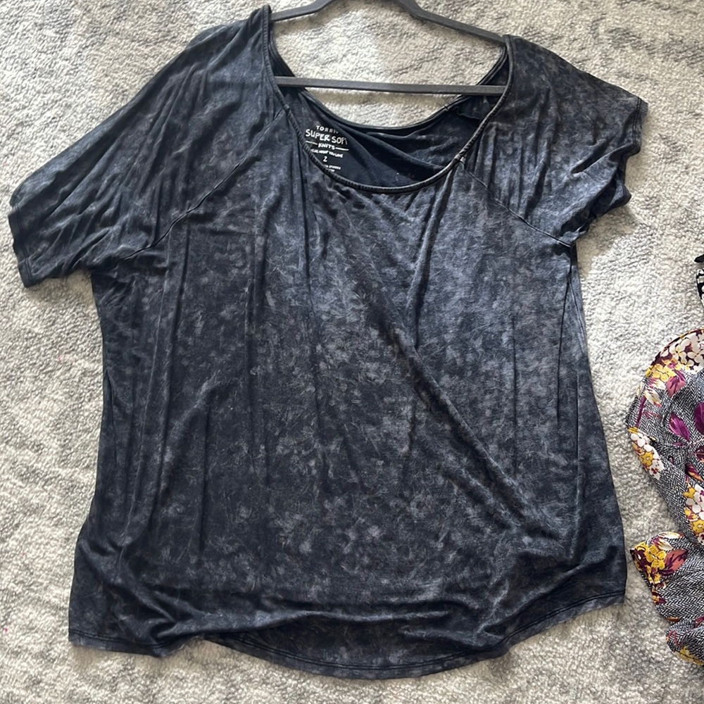 Torrid off the shoulder top super soft 2